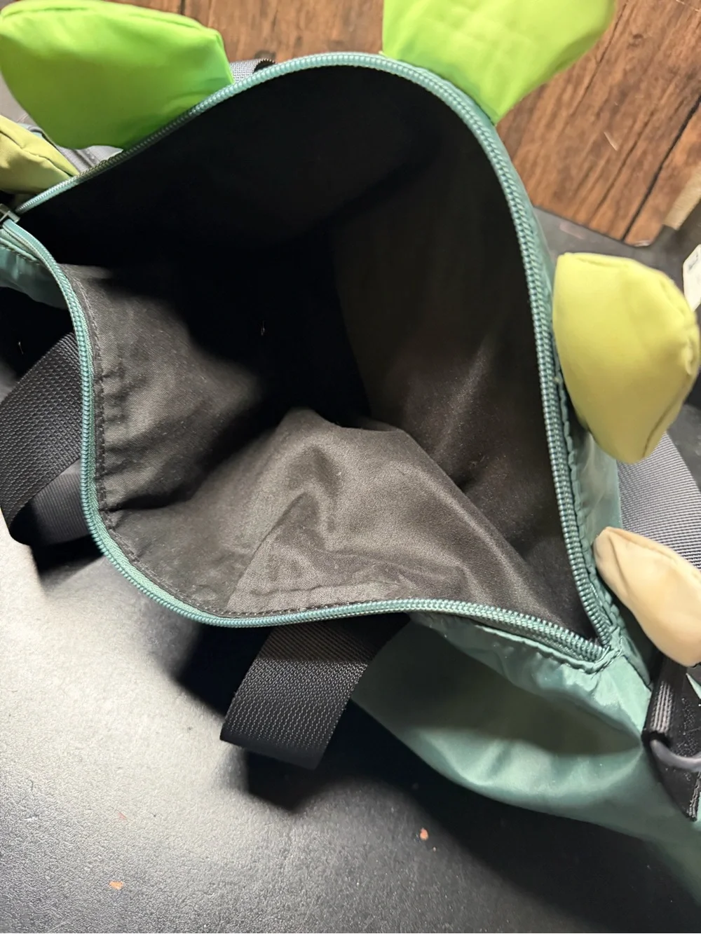 Kids Dino-Shaped Teal Carry Bag - Playful Shoulder Tote